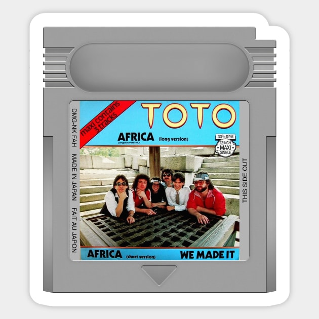 Africa Game Cartridge Sticker by PopCarts